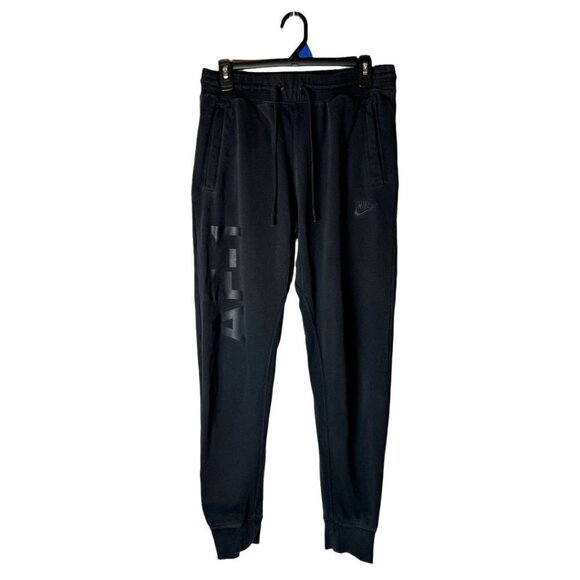 Nike‎ Black Cotton Blend Air Force One Athletic Training Jogger Pants Size M - Picture 3 of 14